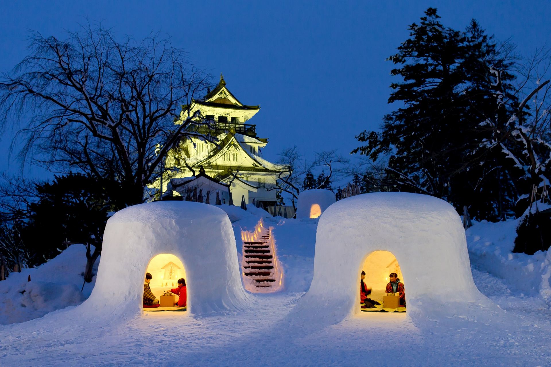 限定優惠 | 橫手雪屋體驗、秋田內陸鐵道、松島遊船．名湯雙溫泉 4天